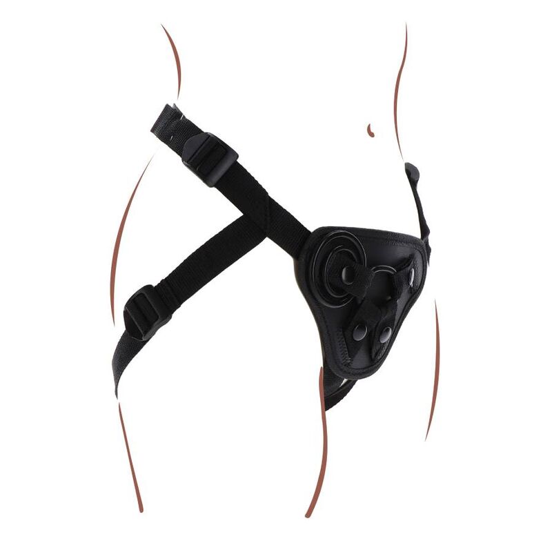 GET REAL - STRAP-ON HARNESS BLACK - NOCTURNA DESIRES