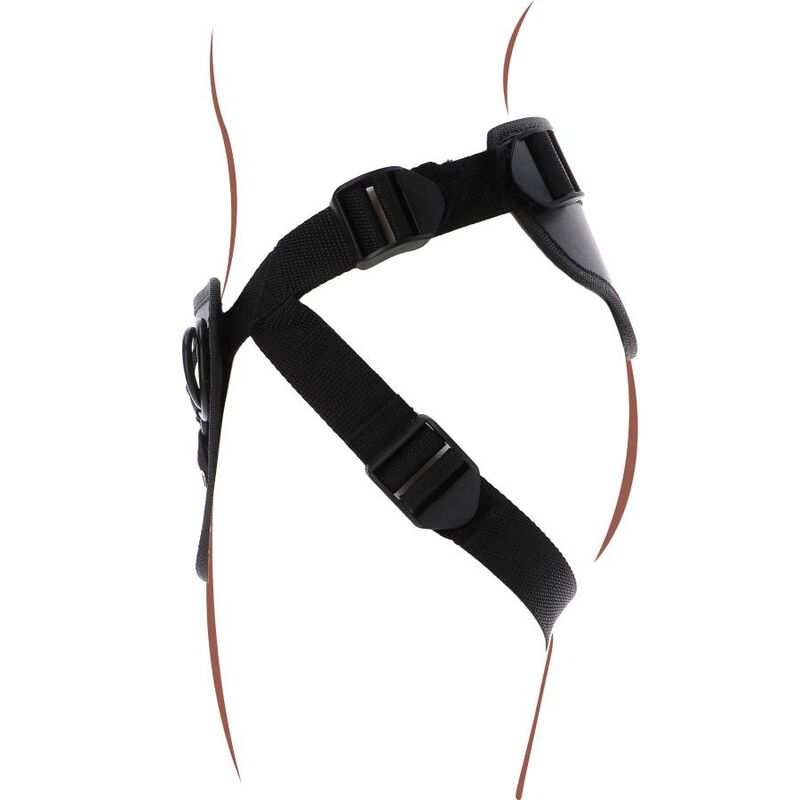 GET REAL - STRAP-ON DELUXE HARNESS BLACK - NOCTURNA DESIRES