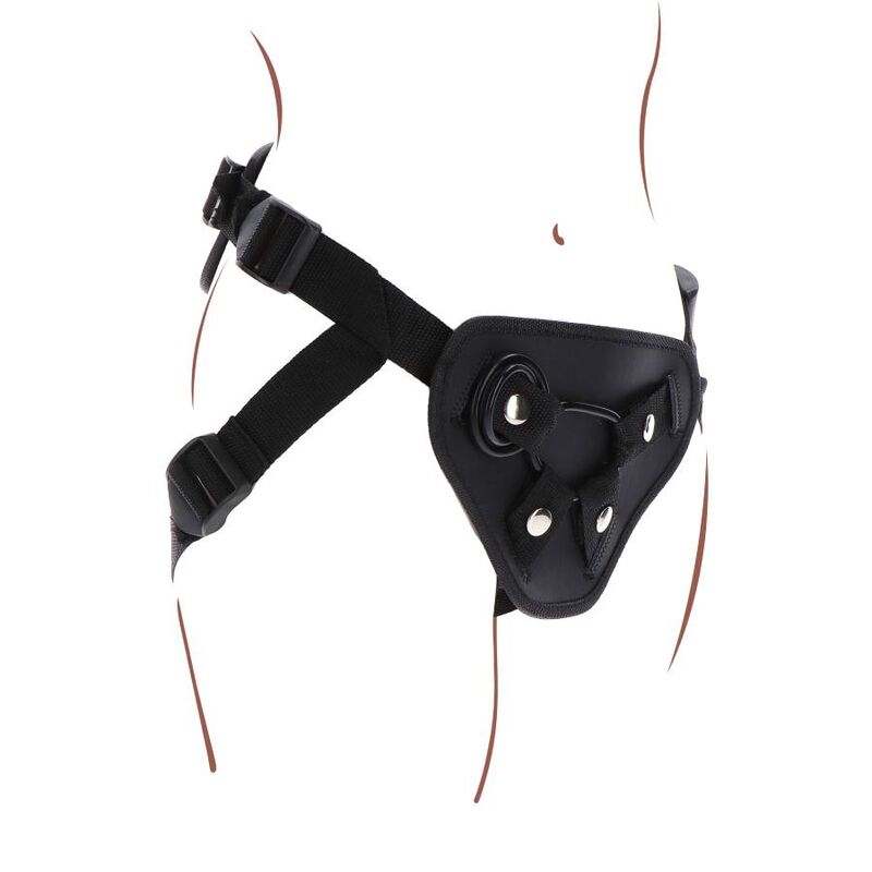 GET REAL - STRAP-ON DELUXE HARNESS BLACK - NOCTURNA DESIRES