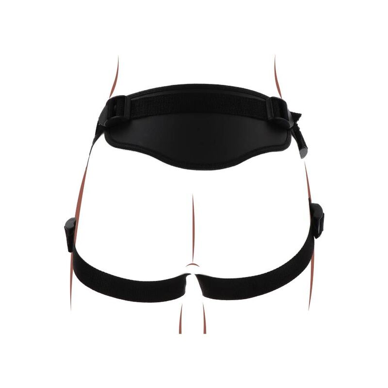GET REAL - STRAP-ON DELUXE HARNESS BLACK - NOCTURNA DESIRES