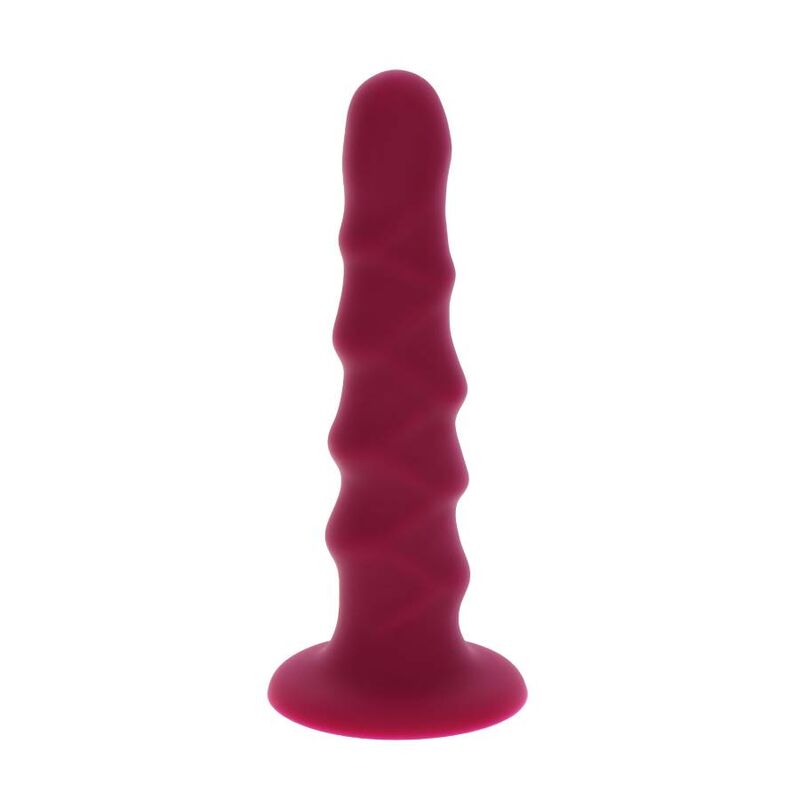 GET REAL - RIBBED DONG 12 CM RED - NOCTURNA DESIRES