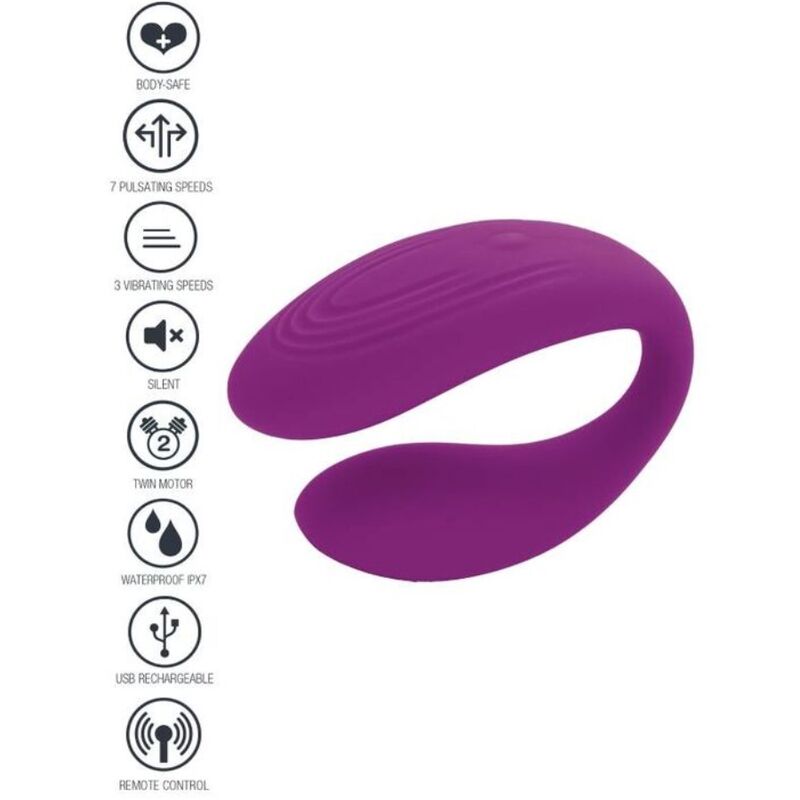 XOCOON - BOUND LOVE COUPLES VIBRATOR PURPLE - NOCTURNA DESIRES