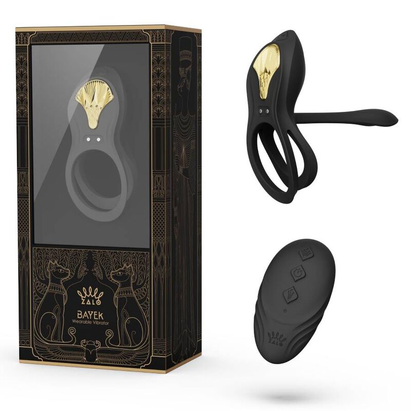 ZALO - BAYEK VIBRATING COUPLES RING BLACK - NOCTURNA DESIRES