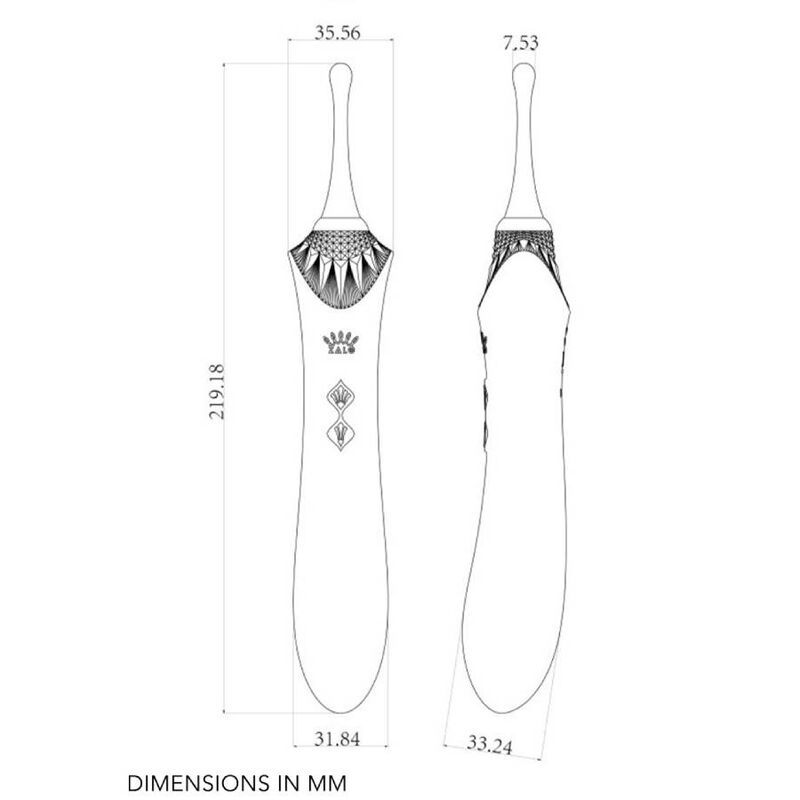 ZALO - BESS 2 CLITORAL MASSAGER BLACK - NOCTURNA DESIRES