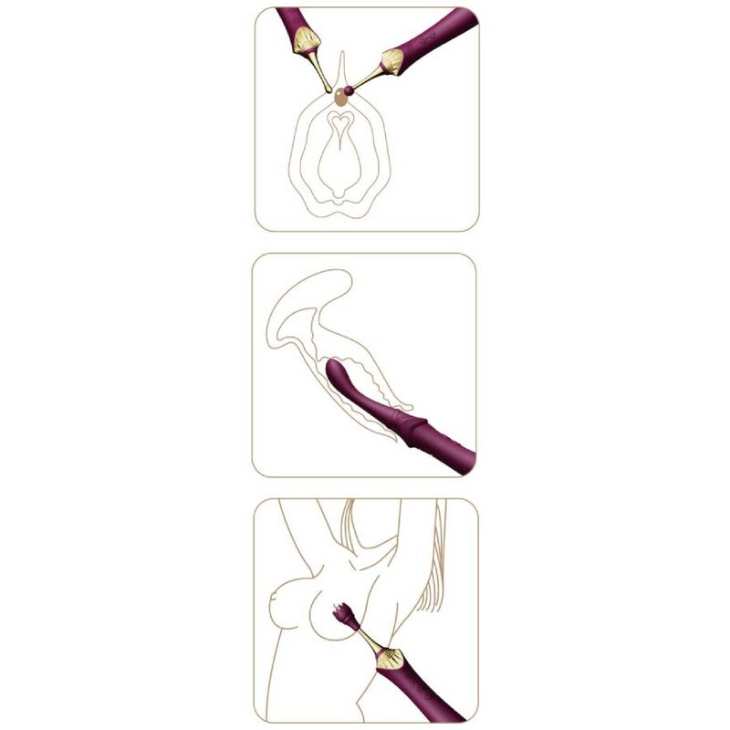 ZALO - BESS 2 CLITORAL MASSAGER BLACK - NOCTURNA DESIRES