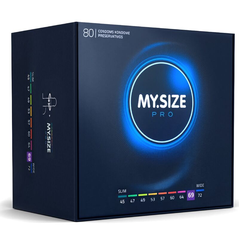 MY SIZE - PRO CONDOMS 69 MM 80 UNITS - NOCTURNA DESIRES