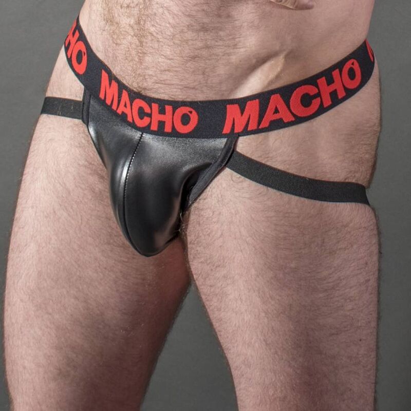 MACHO - MX25RC JOCK RED LEATHER L - NOCTURNA DESIRES