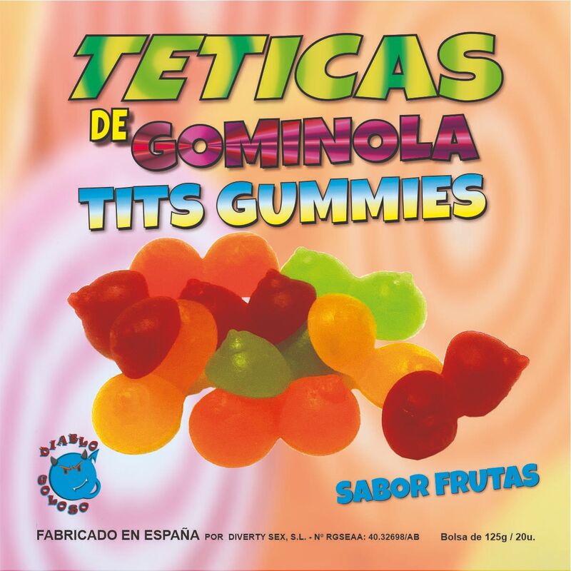 DIABLO GOLOSO - ASSORTED GLOSSY GUMMY Teats - NOCTURNA DESIRES