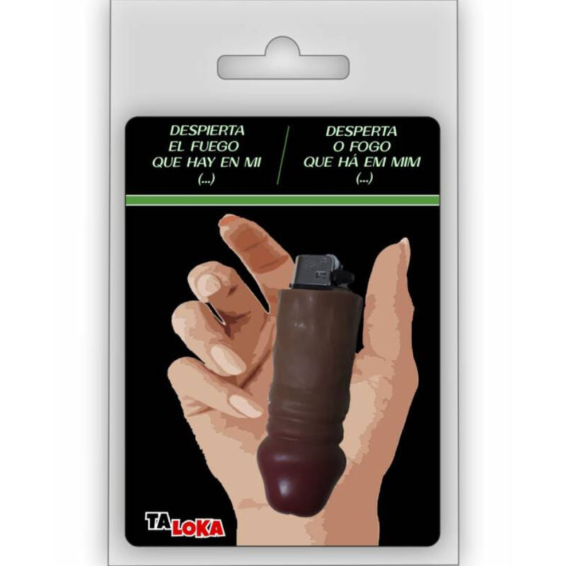 TALOKA - FANTASTIC LIGHTER IN THE SHAPE OF A MULATTO COLOR PENIS 100% RECHARGEABLE - NOCTURNA DESIRES