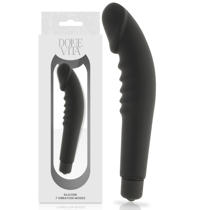 DOLCE VITA - REALISTIC PLEASURE BLACK SILICONE - NOCTURNA DESIRES