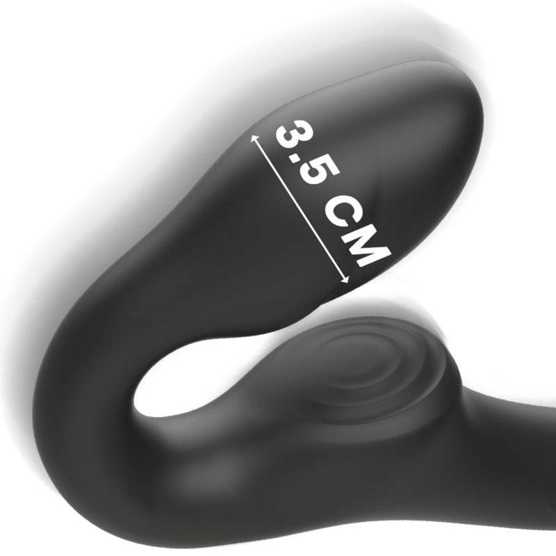 IBIZA - STRAPLESS VIBRATOR WITH REMOTE CONTROL PUSH BUTTON - NOCTURNA DESIRES