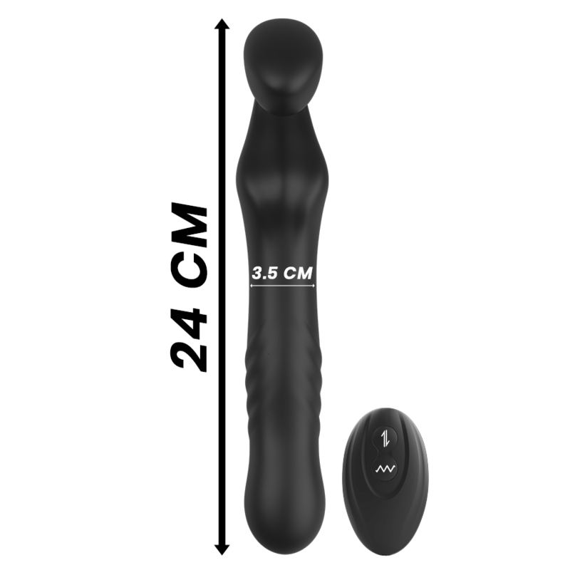 IBIZA - REMOTE CONTROL STRAPLESS VIBRATOR UP & DOWN - NOCTURNA DESIRES