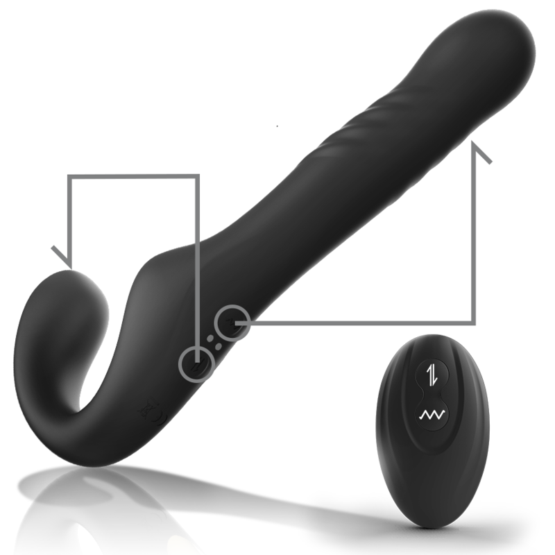 IBIZA - REMOTE CONTROL STRAPLESS VIBRATOR UP & DOWN - NOCTURNA DESIRES