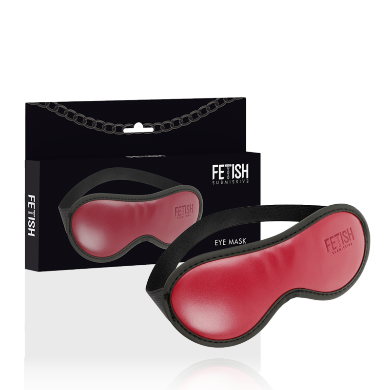 FETISH SUBMISSIVE DARK ROOM - VEGAN LEATHER MASK WITH NEOPRENE LINING - NOCTURNA DESIRES