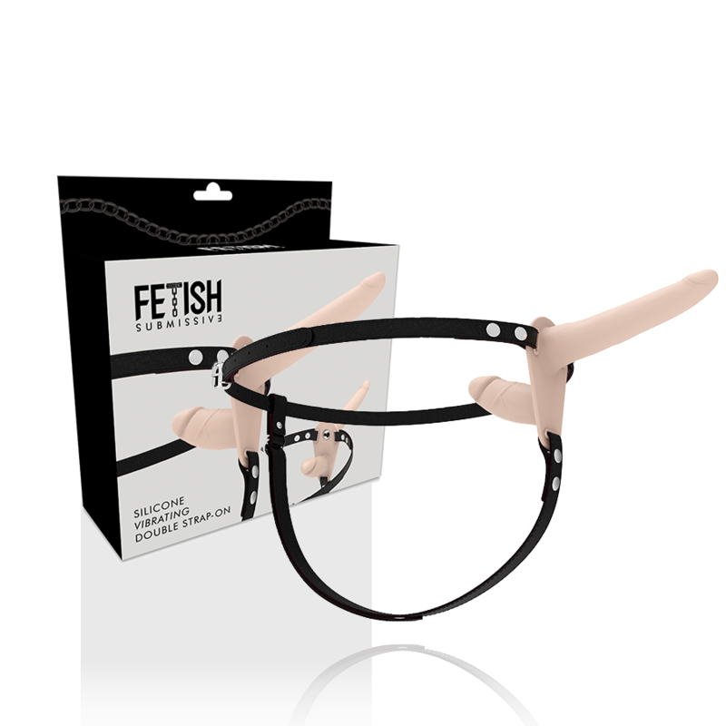 FETISH SUBMISSIVE HARNESS - DOUBLE PENETRATION FLESH UP VIBRATOR - NOCTURNA DESIRES