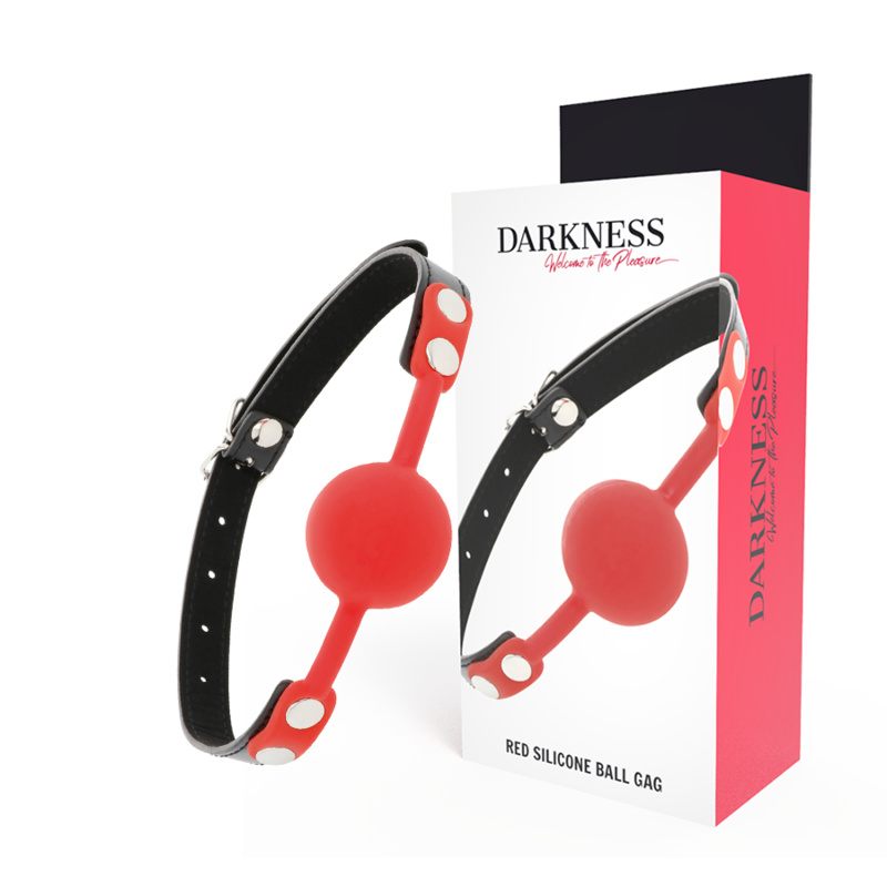 DARKNESS - RED SILICONE GAG - NOCTURNA DESIRES