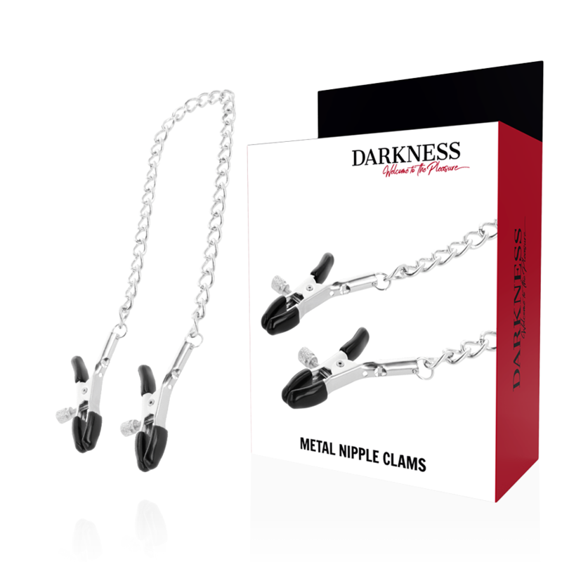 DARKNESS - ADJUSTABLE NIPPLE CLAMPS METAL - NOCTURNA DESIRES