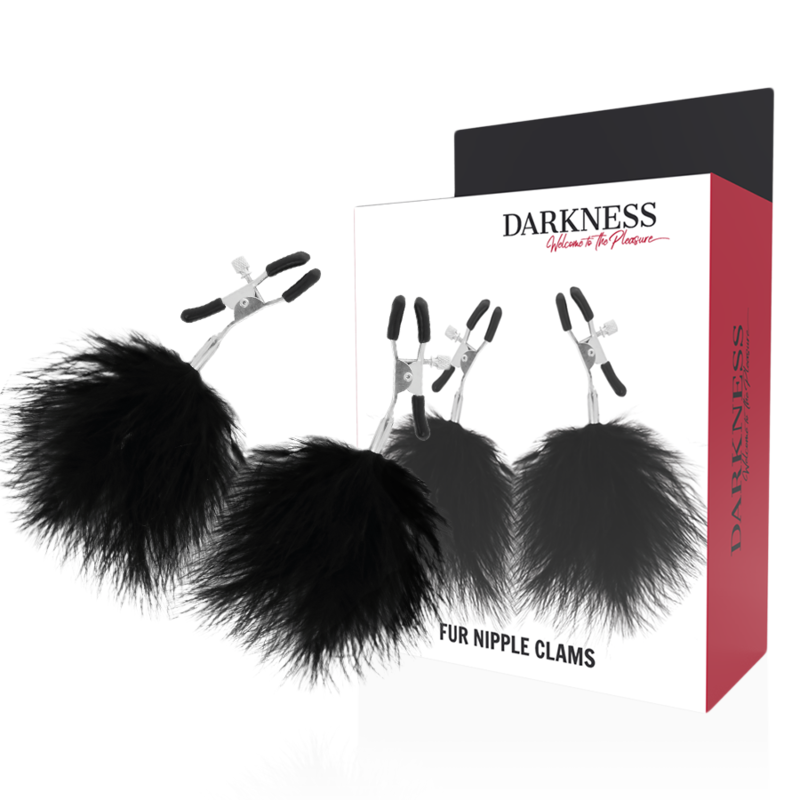 DARKNESS - POM-POM NIPPLE Clamps 2 - NOCTURNA DESIRES