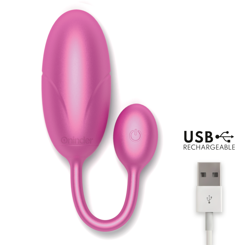 ONINDER - TOKYO VIBRATING EGG PINK 7.5 X 3.2 CM FREE APP - NOCTURNA DESIRES
