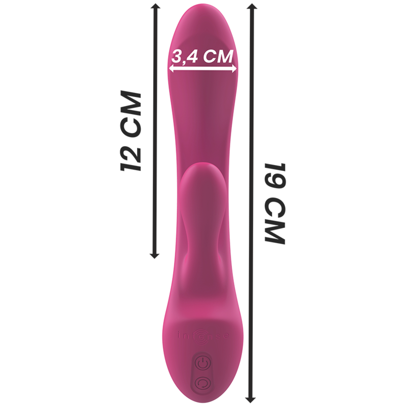 INTENSE - LUIGI RABBIT VIBRATOR PINK LIQUID SILICONE - NOCTURNA DESIRES