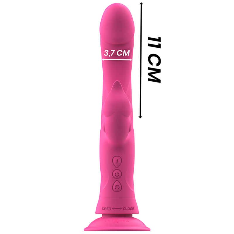 INTENSE - JULIO RABBIT VIBRATOR PINK SILICONE - NOCTURNA DESIRES