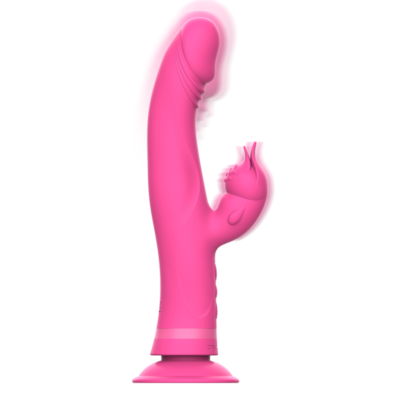 INTENSE - JULIO RABBIT VIBRATOR PINK SILICONE - NOCTURNA DESIRES