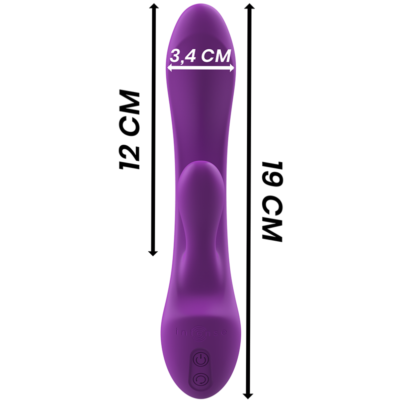 INTENSE - LUIGI RABBIT VIBRATOR LIQUID SILICONE PURPLE - NOCTURNA DESIRES