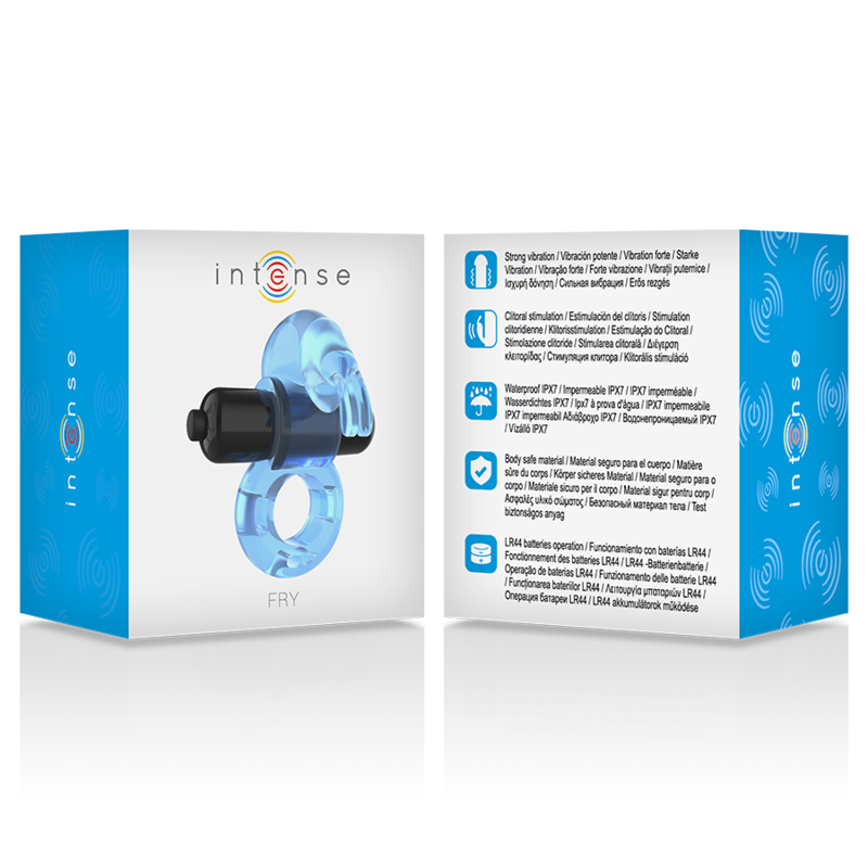 INTENSE - FRY BLUE VIBRATING RING - NOCTURNA DESIRES