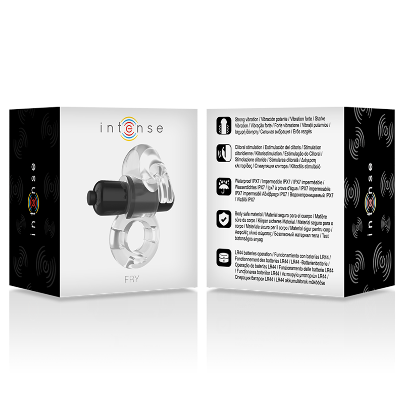INTENSE - FRY TRANSPARENT VIBRATING RING - NOCTURNA DESIRES