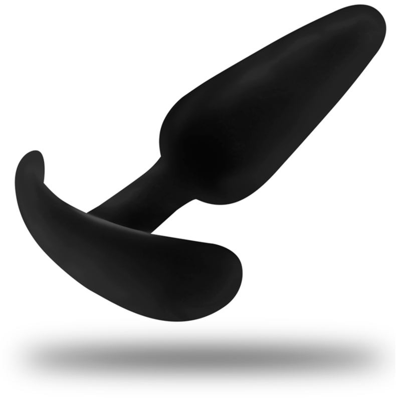 BLACK&SILVER - KAEL SILICONE ANAL PLUG WITH MEDIUM HANDLE - NOCTURNA DESIRES