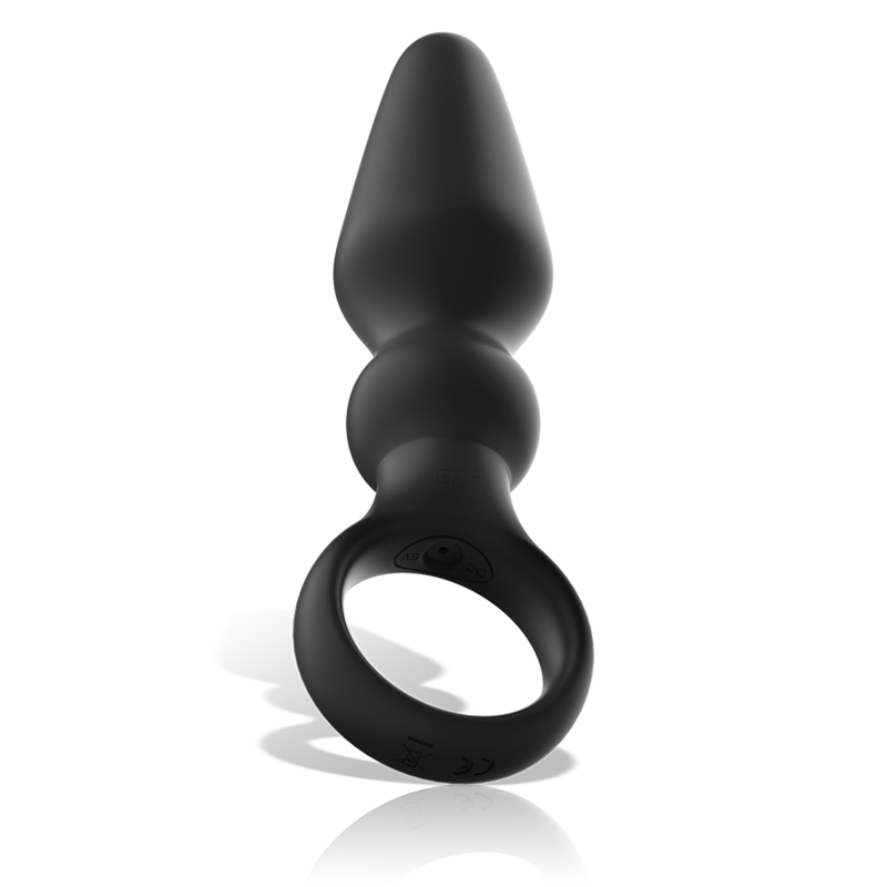 BLACK&SILVER - OZZY POWERFUL SILICONE ANAL PLUG - NOCTURNA DESIRES
