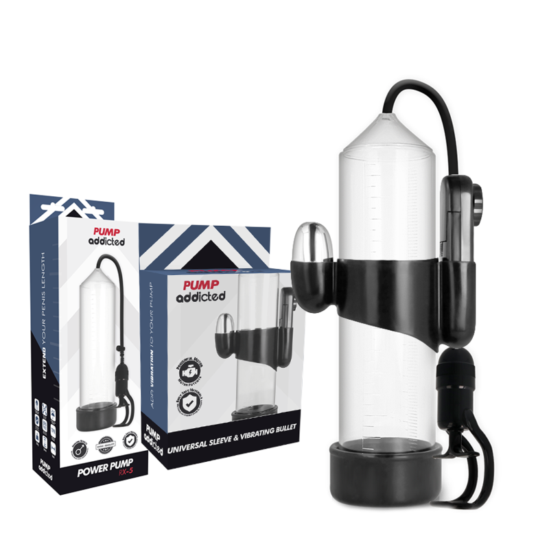 PUMP ADDICTED - RX5 TRANSPARENT VIBRATOR - NOCTURNA DESIRES