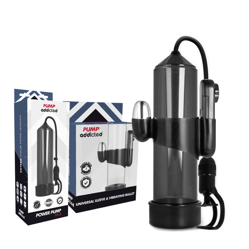 PUMP ADDICTED - RX5 BLACK VIBRATOR - NOCTURNA DESIRES