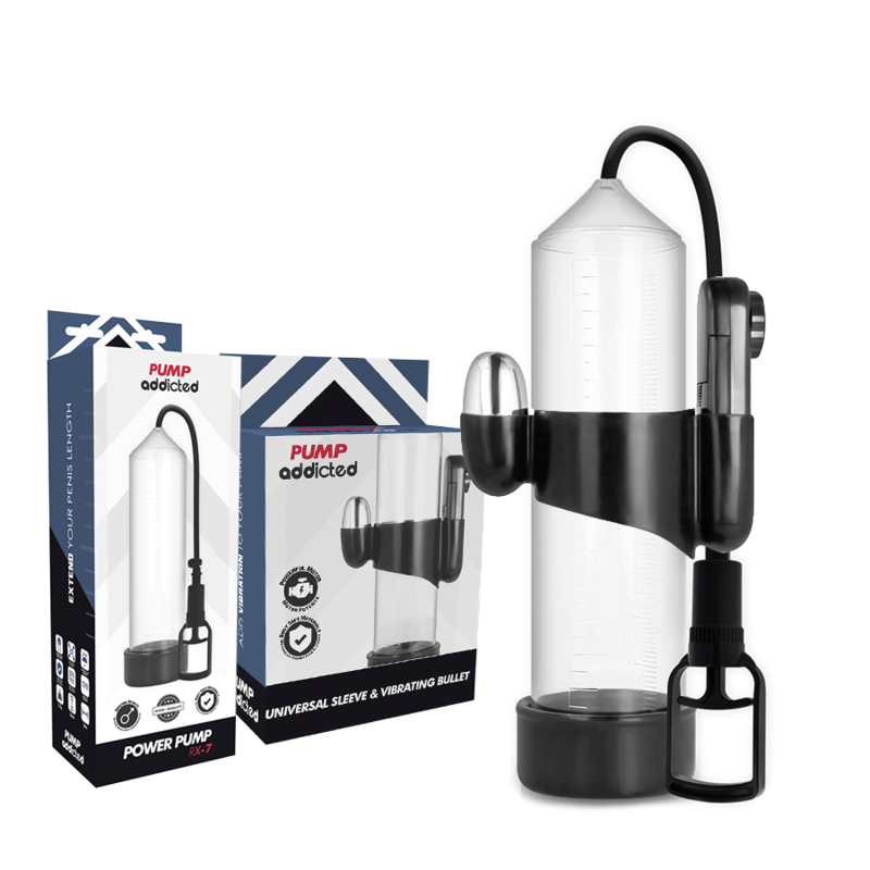 PUMP ADDICTED - RX7 TRANSPARENT VIBRATOR - NOCTURNA DESIRES