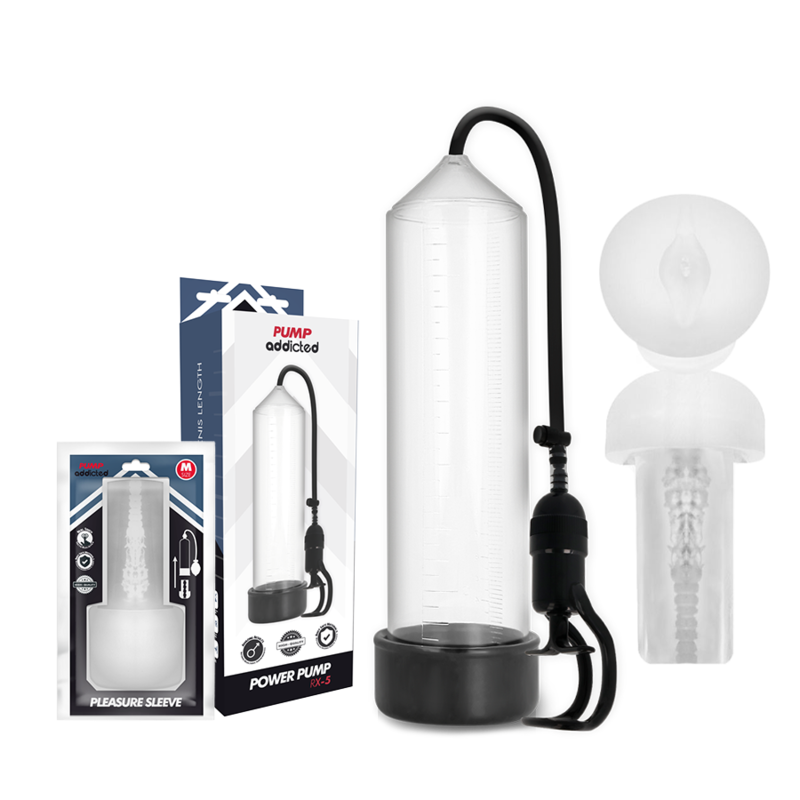 PUMP ADDICTED - RX5 TRANSPARENT WITH MASTURBATOR - NOCTURNA DESIRES