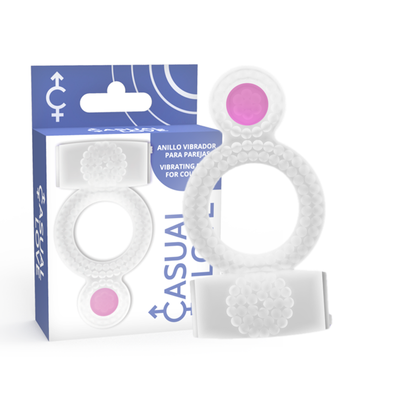 CASUAL LOVE - RING VIBRATING DOUBLE PLEASURE TRANSPARENT CASUAL LOVE  NOCTURNA DESIRES
