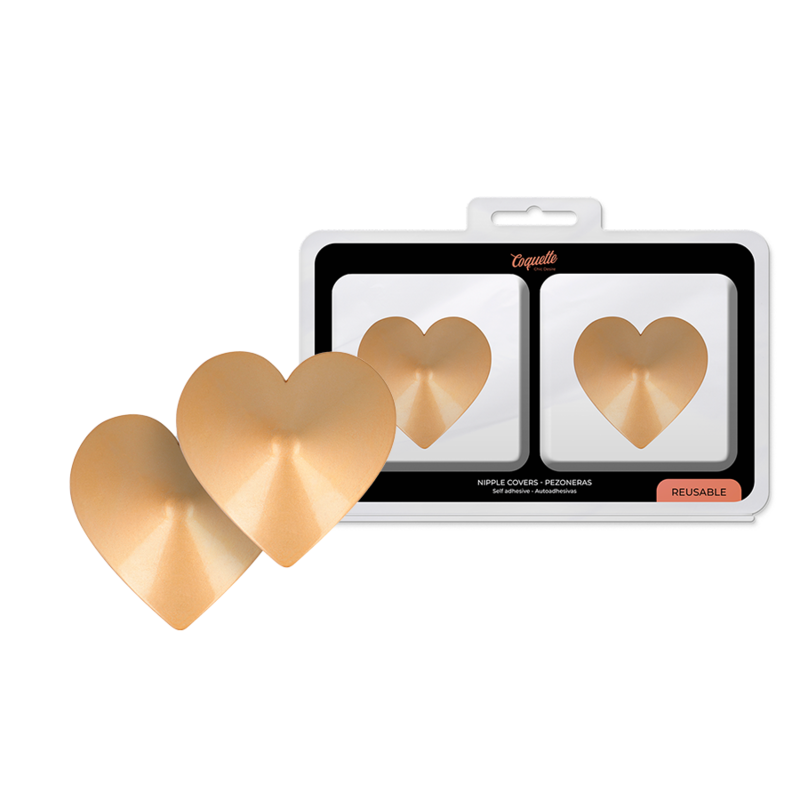 COQUETTE CHIC DESIRE - NIPPLE COVERS GOLDEN HEARTS - NOCTURNA DESIRES