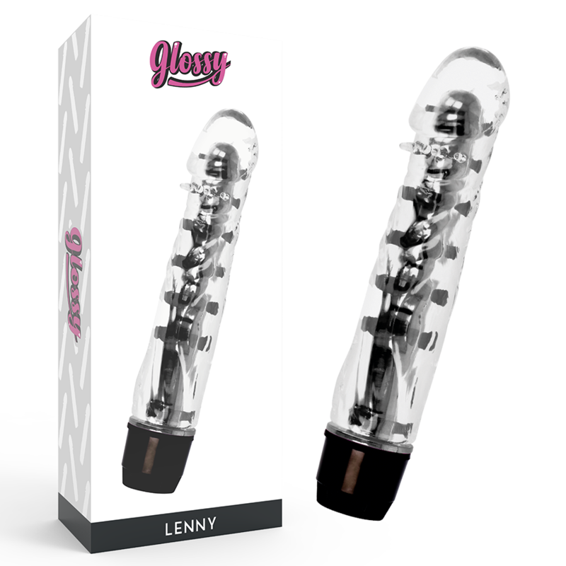 GLOSSY - LENNY VIBRATOR BLACK - NOCTURNA DESIRES