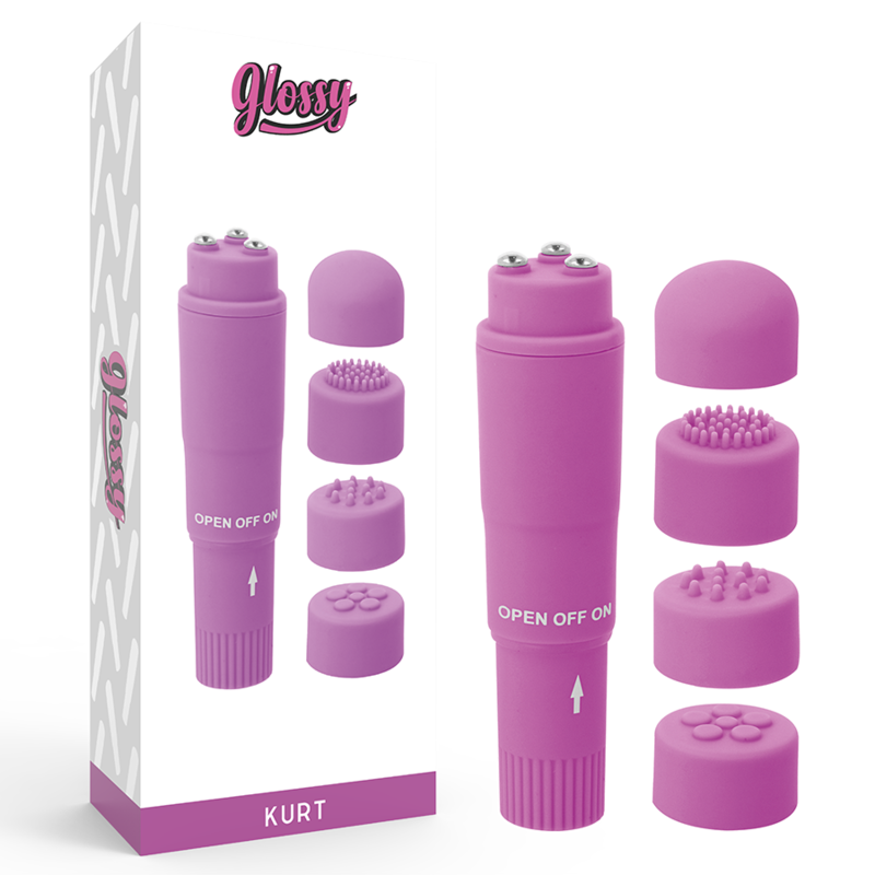 GLOSSY - KURT POCKET MASSAGER PURPLE - NOCTURNA DESIRES