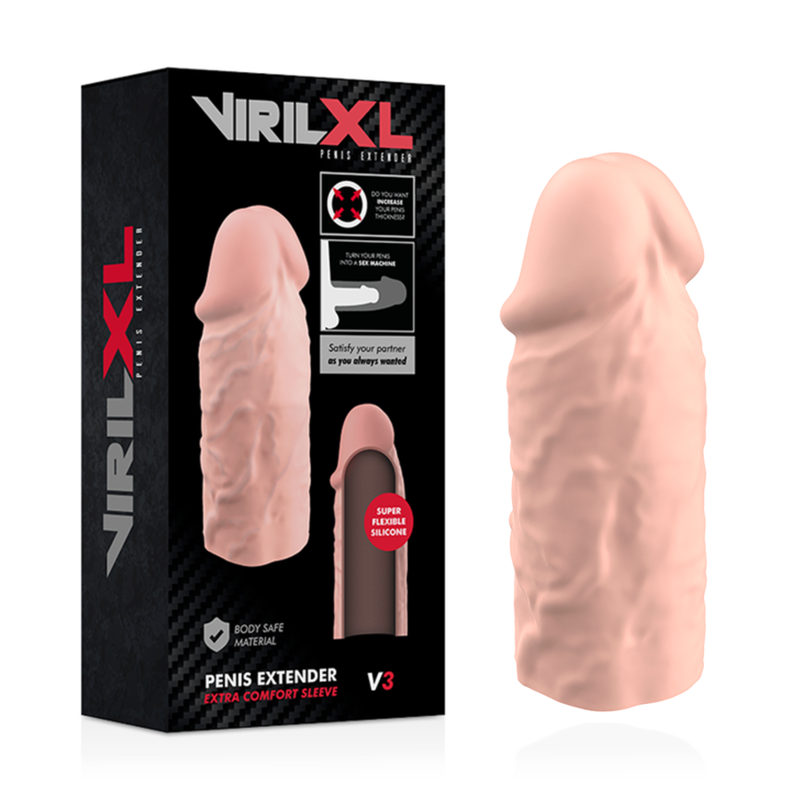 VIRILXL - LIQUID SILICONE V3 NATURAL PENIS EXTENSION - NOCTURNA DESIRES