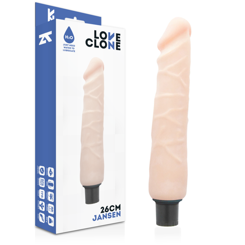 LOVECLONE - JANSEN SELF LUBRICATION VIBRATOR 26 CM -O- 4.2 CM LOVECLONE  NOCTURNA DESIRES
