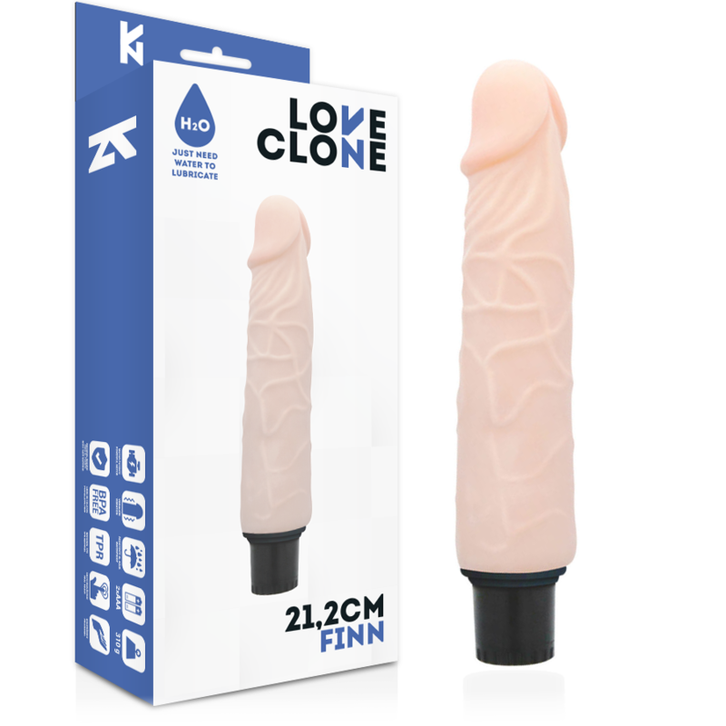 LOVECLONE - FINN SELF LUBRICATION VIBRATOR 21.2 CM -O- 3.8 CM LOVECLONE  NOCTURNA DESIRES