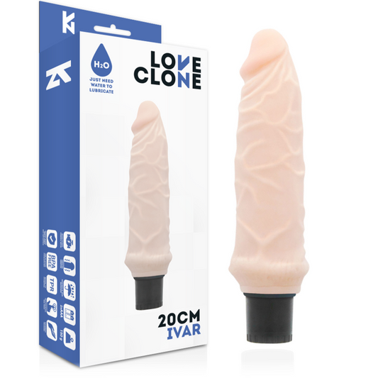 LOVECLONE - IVAR SELF LUBRICATION VIBRATOR 20 CM -O- 3.7 CM LOVECLONE  NOCTURNA DESIRES