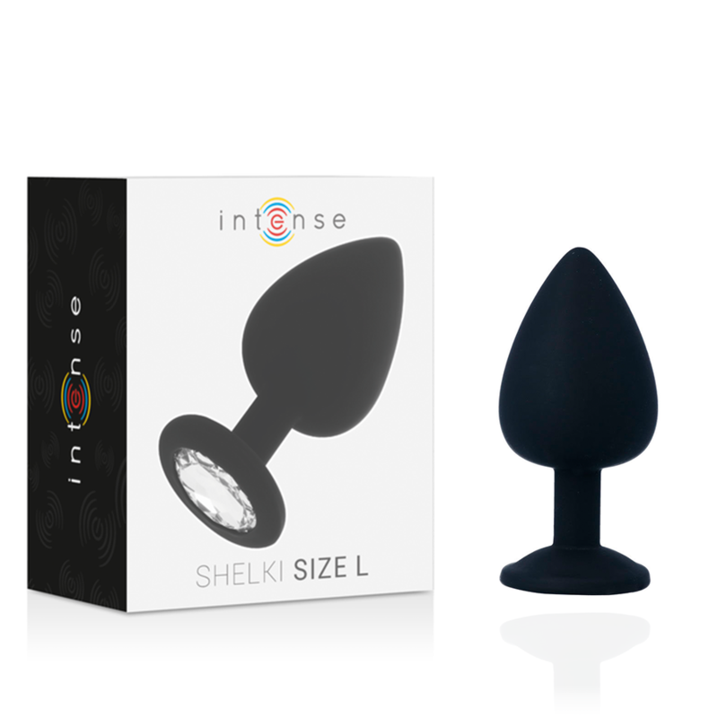 INTENSE - SHELKI L ANAL PLUG BLACK - NOCTURNA DESIRES