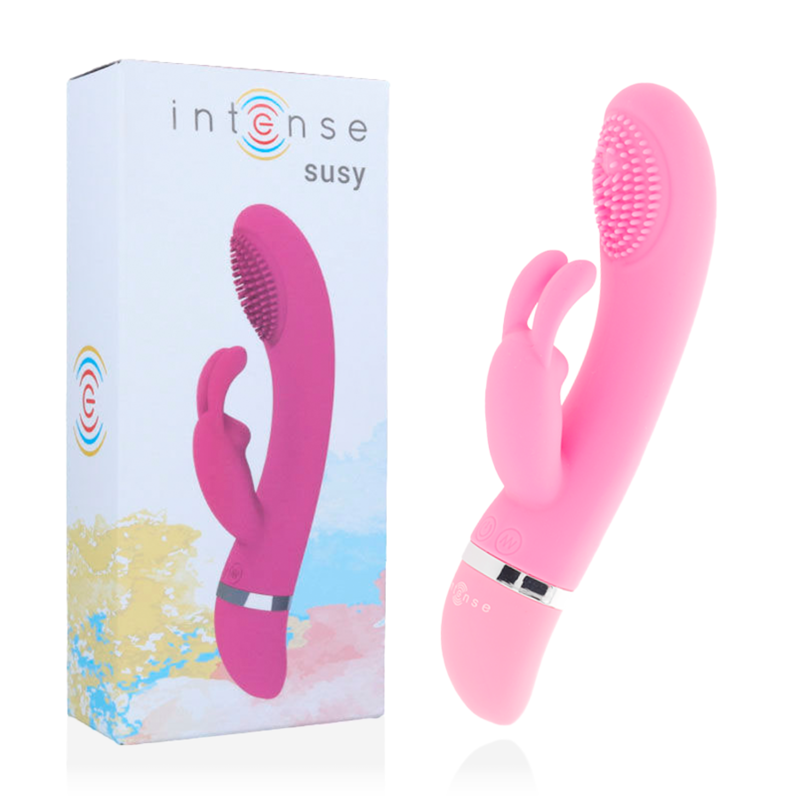 INTENSE - SUSY OSCILLATING VIBRATOR SILICONE RABBIT PINK INTENSE FUN  NOCTURNA DESIRES