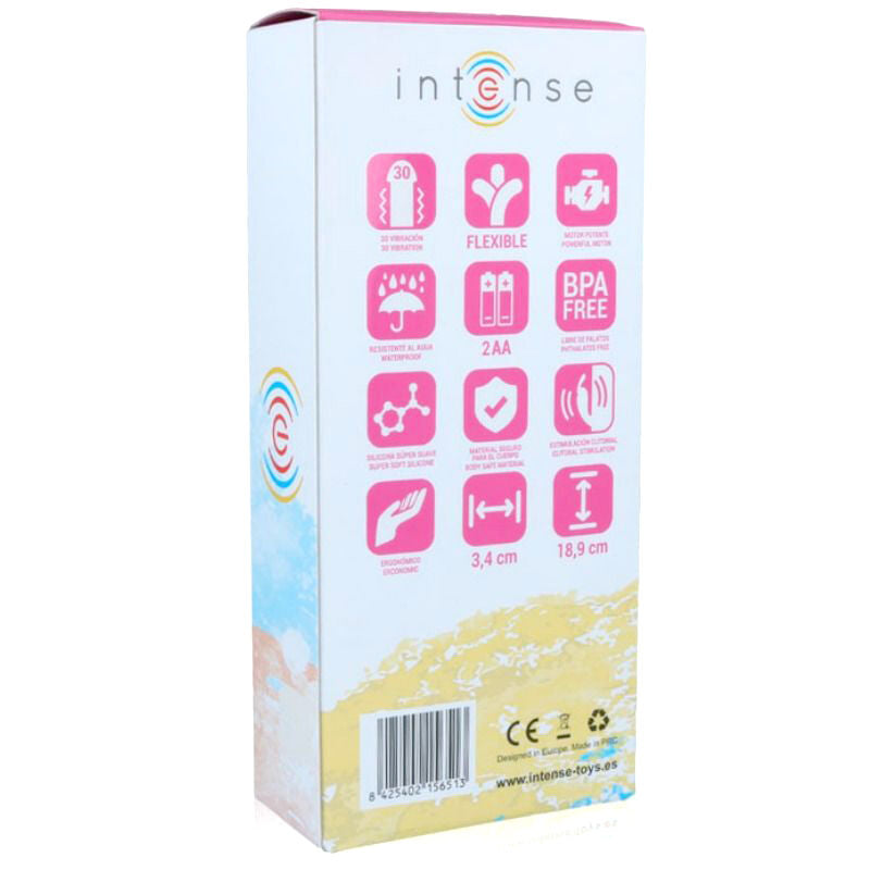 INTENSE - HILARI PINK SILICON LUXE VIBRATOR INTENSE FUN  NOCTURNA DESIRES