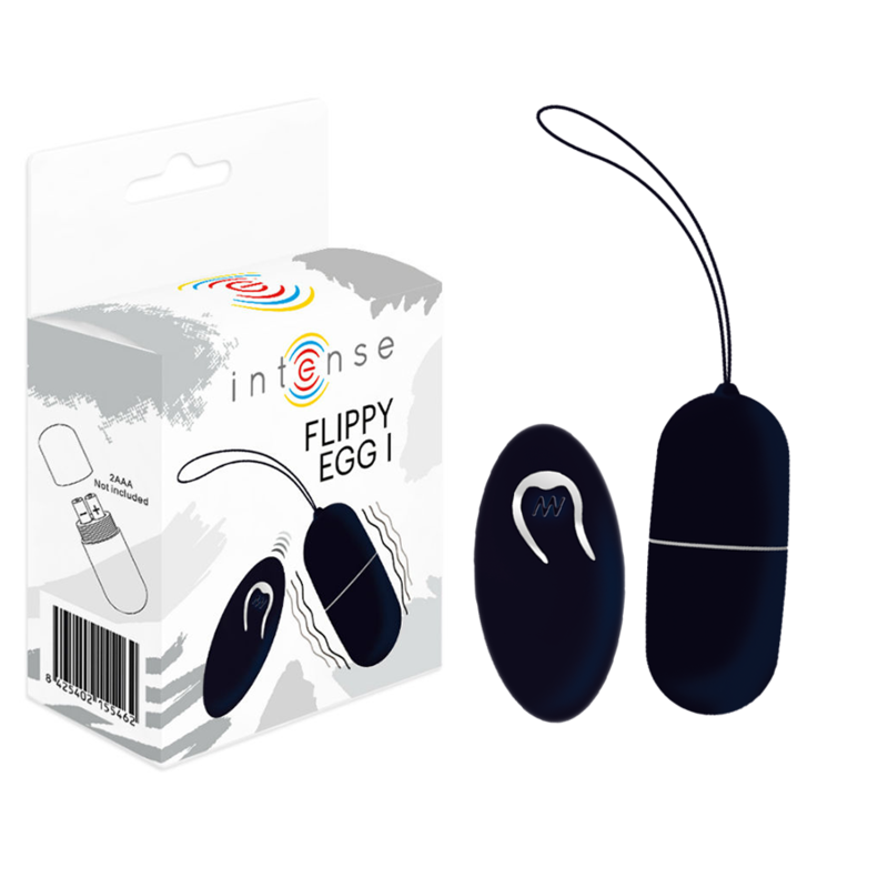 INTENSE - FLIPPY I VIBRATING EGG WITH REMOTE CONTROL BLACK INTENSE COUPLES TOYS  NOCTURNA DESIRES