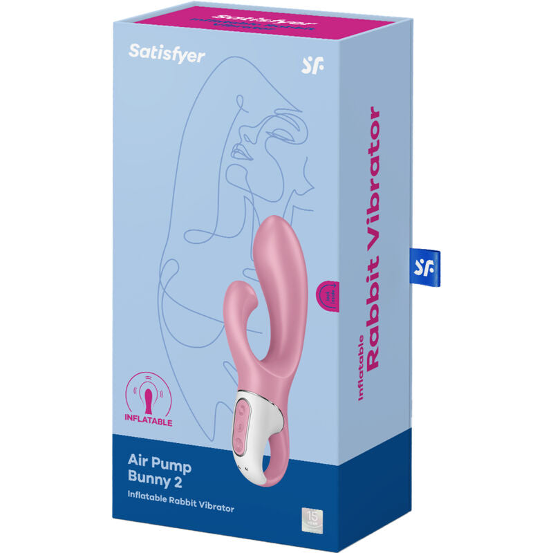 SATISFYER - AIR PUMP BUNNY 2 PINK - NOCTURNA DESIRES