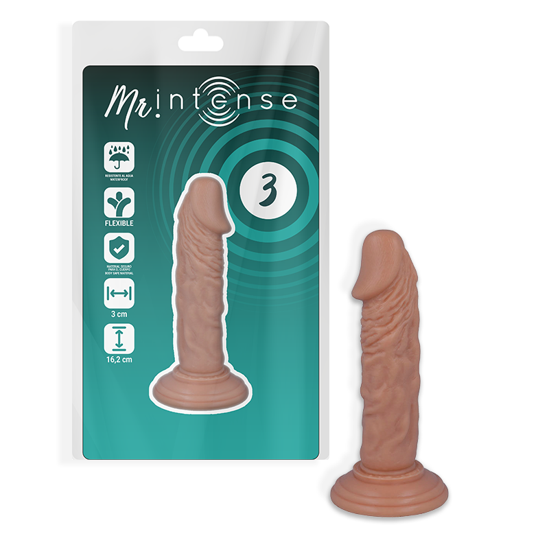 MR INTENSE - 3 REALISTIC COCK 16.2 CM -O- 3 CM MR. INTENSE  NOCTURNA DESIRES