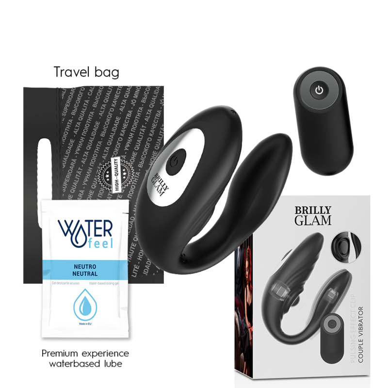BRILLY GLAM - COUPLE PULSING & VIBRATING REMOTE CONTROL - NOCTURNA DESIRES
